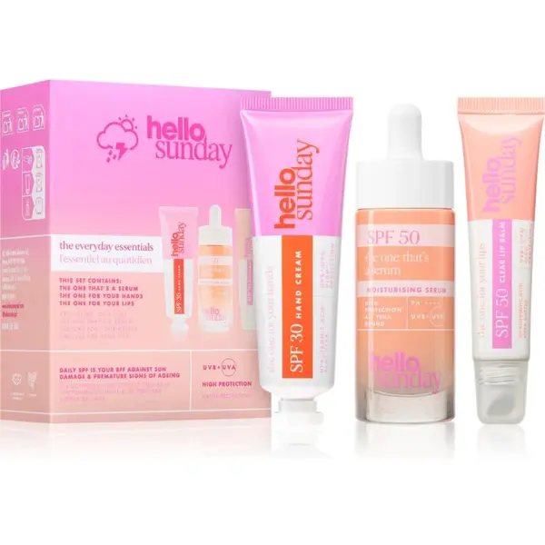 hello sunday the everyday essentials sada pre žiarivú pokožku