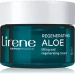 Lirene Hydration & Nourishment Regenerating Aloe regeneračný liftingový krém s aloe vera a bambucké maslo 50 ml
