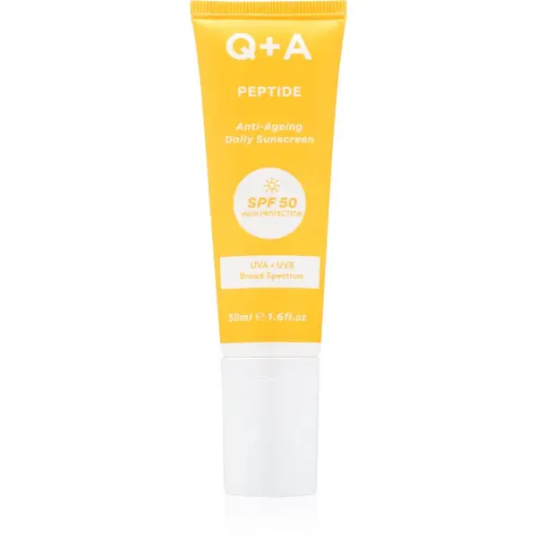 Q+A Peptide ochranný krém na tvár SPF 50 50 ml