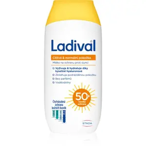 Ladival Sensitive and Normal Skin ochranné mlieko proti slnečnému žiareniu SPF 50+ 200 ml