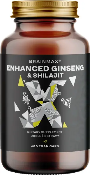 BRAINMAX Enhanced Ginseng & Shilajit 60 kapsúl