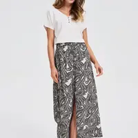 Marisse Black Viscose Skirt