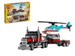 LEGO® Creator 3 v 1 31146 Nákladiak s plochou korbou a helikoptéra