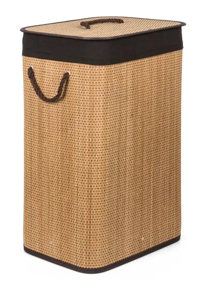 Kôš na bielizeň G21 72 l, bambusový s hnedým košom