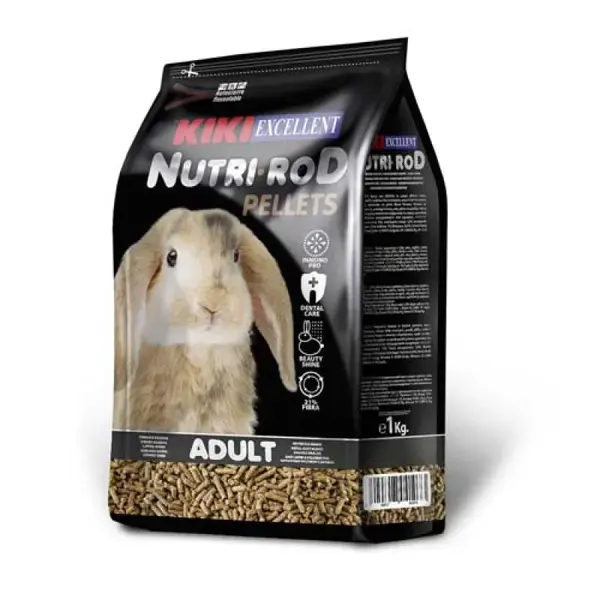 KIKI EXCELLENT NUTRI-ROD PELLETS 1kg pelety pre zajace
