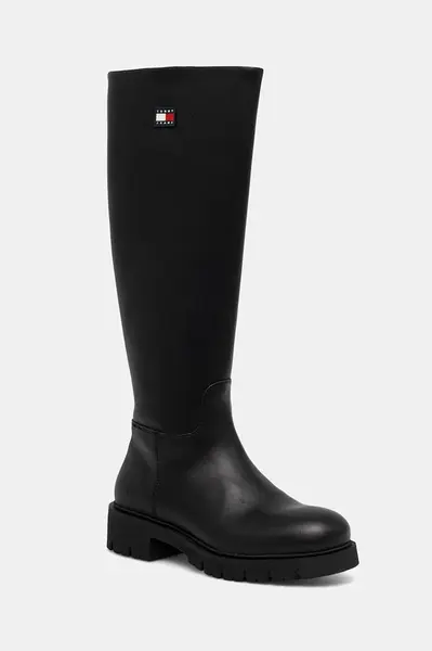 Vysoké čižmy Tommy Jeans TJW STRETCHY LONG SHAFT