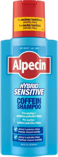 ALPECIN HYBRID SENSITIVE Kofeinový šampon
