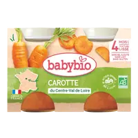 BABYBIO Príkrm mrkva (2x 130 g)