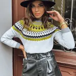 Dámský dlouhý svetr RUBY GLOW Barva šedá DSTREET