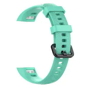 BStrap Silicone Line remienok na Honor Band 4, teal