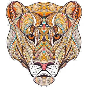 Drevené puzzle Leopard/L H21929