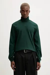 Bavlněné tričko s dlouhým rukávem HUGO Daporollo