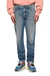 Diesel Rifle - DKRASX L.32 TROUSERS modré