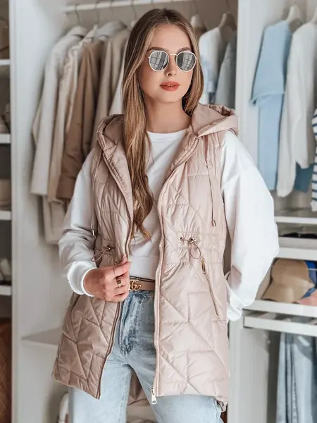 Dámská přechodná pikovaná vesta OLINVIA