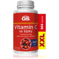 GS Vitamin C 500 mg se šípky tablety na podporu imunitného systému, pre krásnu pleť a nechty 365 tbl