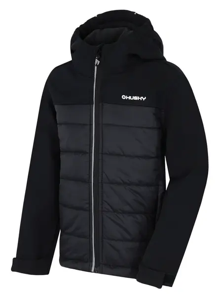 Husky  Swany K black, 128 Detská softshell plnená bunda