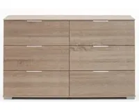 Zásuvková komoda Easy Plus, 130 cm, dub sonoma%