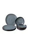 Jídelní set pro 4 osoby Villeroy & Boch Lave Gris 8-pack modrá barva