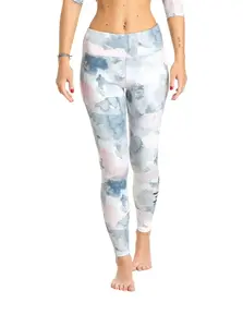 Meatfly dámské termo legíny Jenna Clouds Pink | Šedá | Velikost L