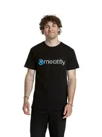 Meatfly pánské tričko Joe Grey / Black | Černá | Velikost XXL | 100% bavlna