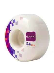 Mosaic kolečka Rutor CS 54 mm White | Bílá | Velikost skate 54 mm