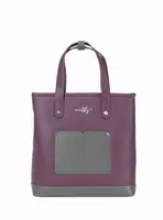 Meatfly kabelka / batoh Kerry Plum / Dark Grey | Fialová | Objem 7 L