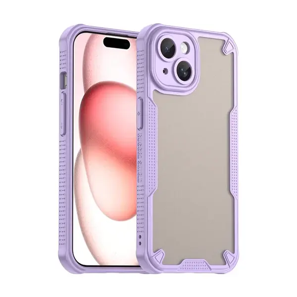 ArmorShield Hybrid Case, iPhone 15, fialový