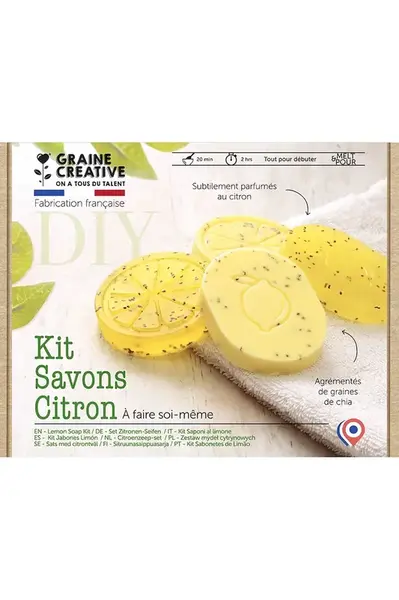 DIY sada - mýdla Graine Creative Kit Savons Citrons více barev