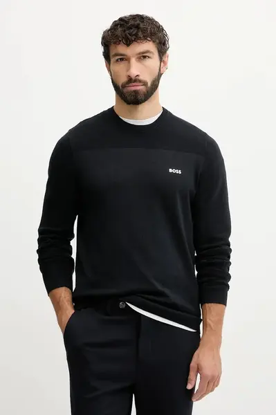 Svetr s příměsí vlny BOSS Green KN_Momentum-X CN