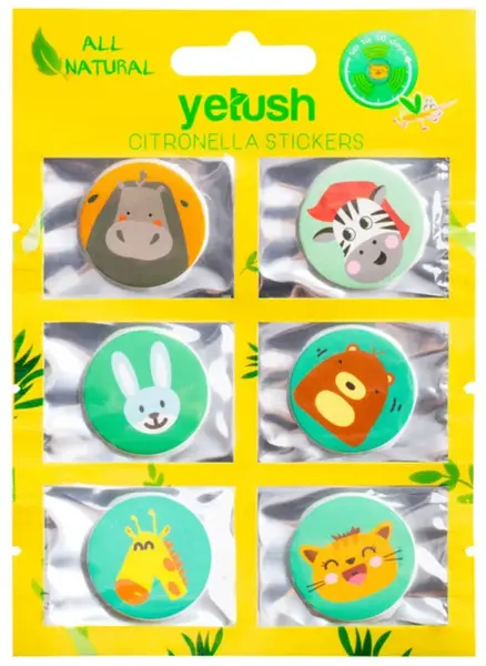 Yetush Citronella Stickers 6 pcs