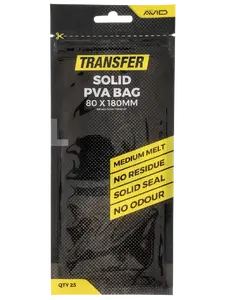 Avid carp pva sáčky transfer solid pva bag - large (80x180 mm)