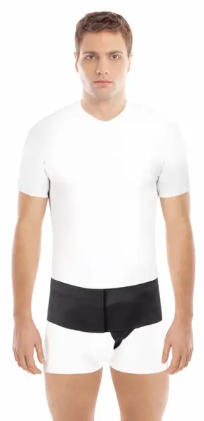 Jednostranný pás na slabinovú prietrž "AXILMAX" O-1408, ľavý, veľkosť S, čierny