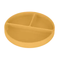 PETITE&MARS Talířek silikonový dělící kulatý Take&Match Intense Ochre 6m+