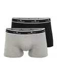 TOM TAILOR Boxerky  sivá melírovaná / čierna