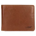 Pánská kožená peněženka Lagen Autom - hnědá