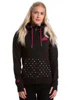 Meatfly dámská technická mikina Alisha Pink Big Shock | Růžová | Velikost S