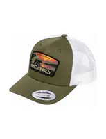 Meatfly kšiltovka MF View Trucker Red Alaska / Buck / White | Bílá | Velikost One Size