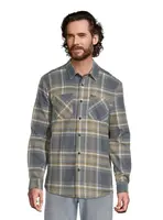 Volcom pánská košile Netastone Flannel Ls Dark Slate | Šedá | Velikost XL | 100% bavlna