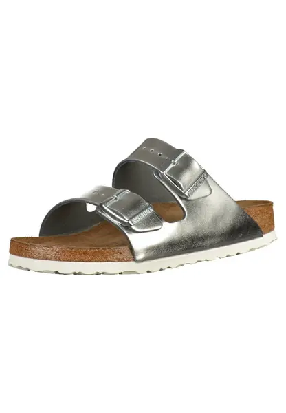 BIRKENSTOCK Šľapky 'Arizona'  strieborná