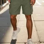 Zelené pánské kapsáčové šortky Dstreet