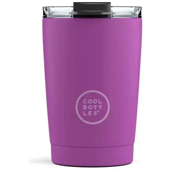 COOL BOTTLES TERMO 330 ML Nerezový termohrnček, fialová, veľkosť 330 ML