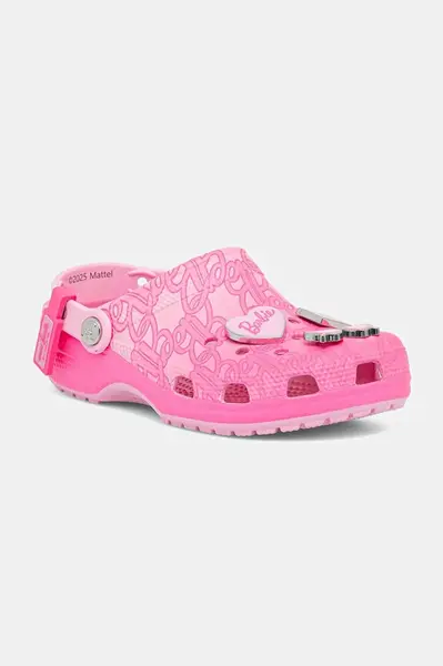 Pantofle Crocs Classic Mattel Pink Barbie Clog