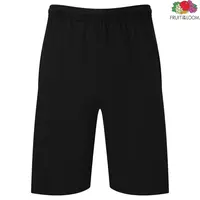Men's Black Shorts Iconic 195 Jersey Fruit of the Loom