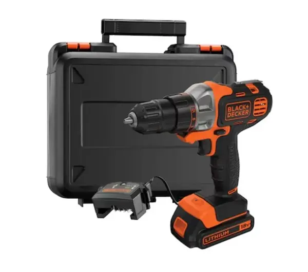 BLACK+DECKER Náradie - 18V AKU multifunkčný vŕtací skrutkovač, 1x aku 1,5 Ah Li-Ion, nabíjačka MT218K-QW