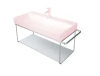 Duravit DuraSquare - Kovový podstavec pre umývadlo, chróm 0031041000