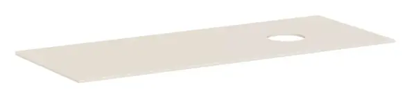 Hansgrohe Xevolos E - Doska pod umývadlo, 137x55 cm, výrez vpravo, matná béžová 54334780