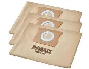 DeWALT - Náhradné vrecká do vysávača, 3 ks DEW49988
