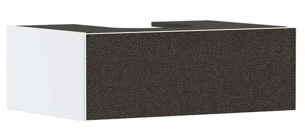 Hansgrohe Xevolos E - Umývadlová skrinka, 28x78x55 cm, 1 zásuvka, matná biela/textilná tmavá sivá 54310660