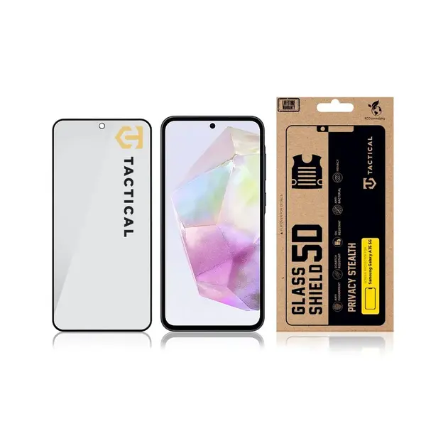 Ochranné sklo Tactical Glass Shield Privacy Stealth 5D pro Samsung Galaxy A35 5G, černá
