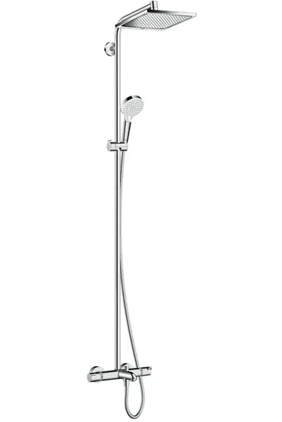 Hansgrohe Crometta - Set Showerpipe E 240 s vanovým termostatem, 2 proudy, chrom 27298000